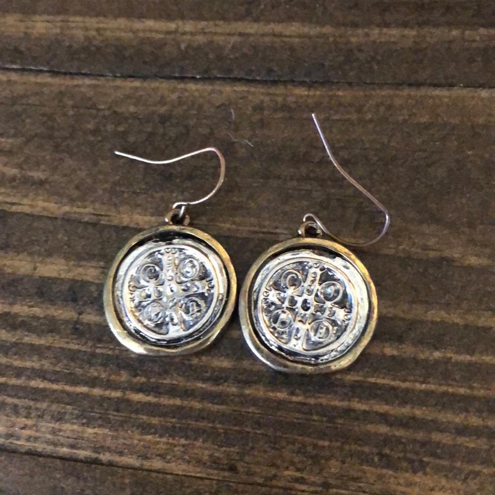 Medallion earrings